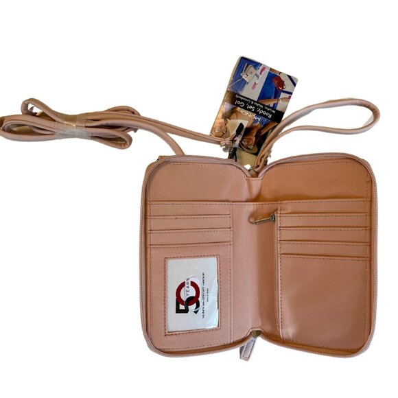 Safe Keeper, Crossbody, Phone Holder, Wallet, Pink, NWT - Picture 1 of 9